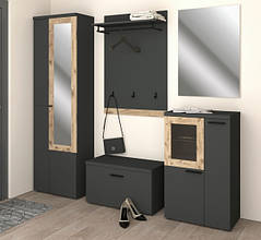 Передпокій Модена антрацит/дуб вікінг Сокме