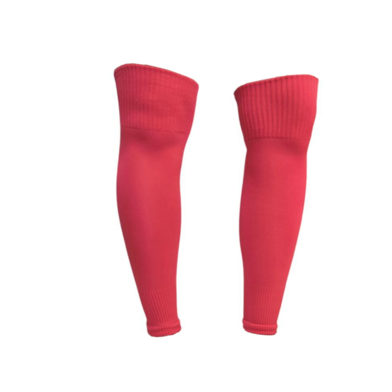 Гетри без шкарпетки футбольні обрізки 34-37 червоні, фото 1