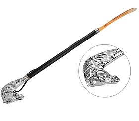 Рожок-лопатка для взуття метал+пластик голова коня