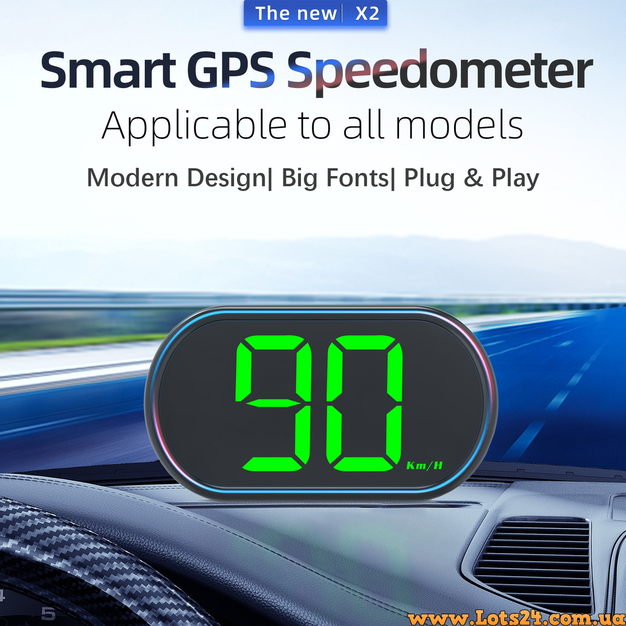 Універсальний GPS спідометр для авто мото квадроцикла цифровий LED спідометр LCD 12V