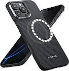 Чохол Pitaka Ultra-Slim Case Twill 600D Black/Gray для iPhone 16 Pro, фото 4