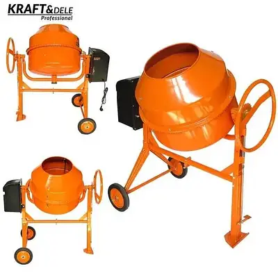 Бетонозмішувач KRAFT&DELE KD490 (540 Вт, 125 л, 2700 об/хв)