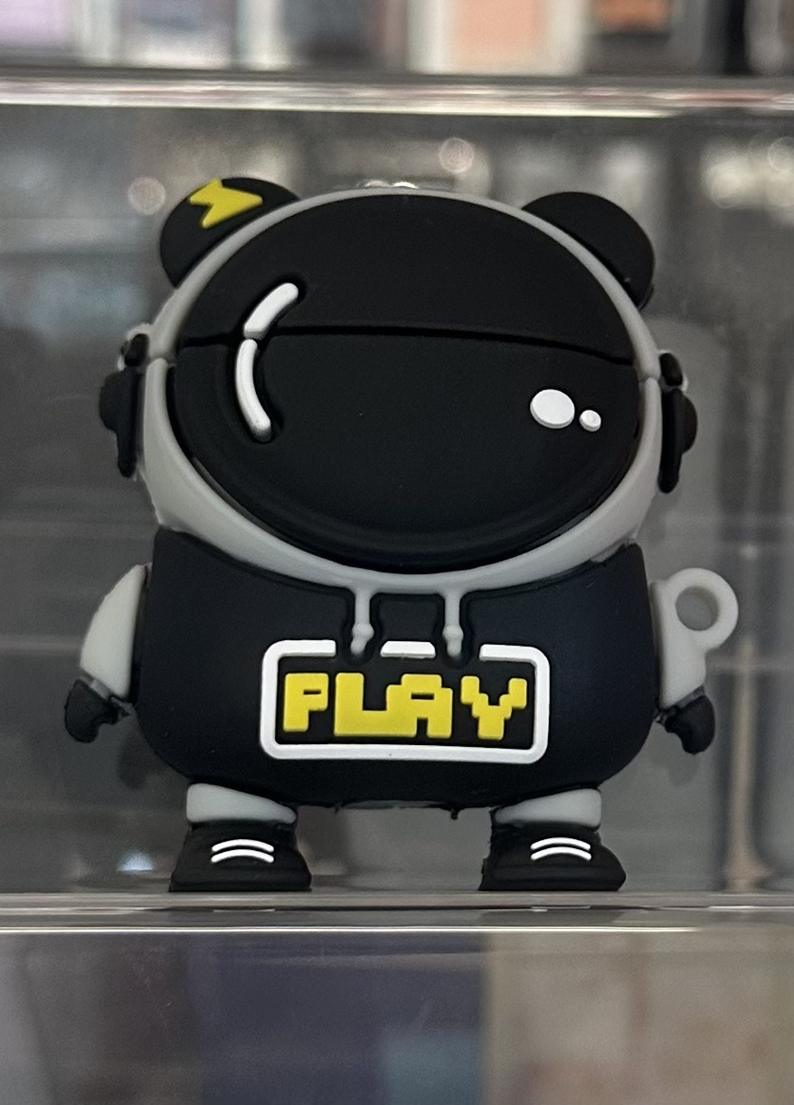 Чохол Big Hero для навушників AirPods 1/2 космонавт play multicolor