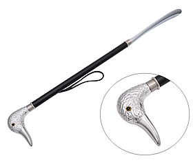 Рожок-лопатка для взуття метал голова гуся