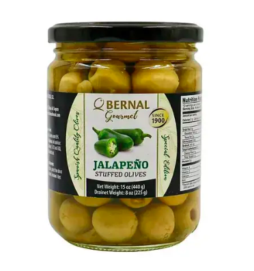 Оливки з халапеньо Bernal jalapeno скло 436 гр. Іспанія