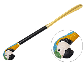 Рожок-лопатка для взуття метал MAXIMILIAN  голова попуги