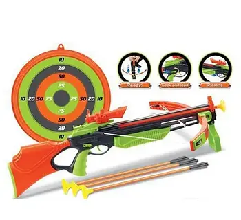 Дитячий іграшковий арбалет (лазерний приціл, мішень) 881-25