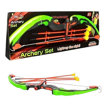 Дитячий іграшковий арбалет (зі стрілами на присосках, світиться у темряві) 881-23A