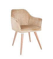 Стілець обідній Daster wood бук 1.007 white LN puma-01 бежева (Новий Стиль ТМ)