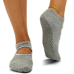 Шкарпетки для йоги із закритими пальцями нековзні SP-Sport 1090-1 розмір 36-41 Grey