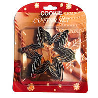 Набір вирубок для пряників Сніжинки, 5 шт