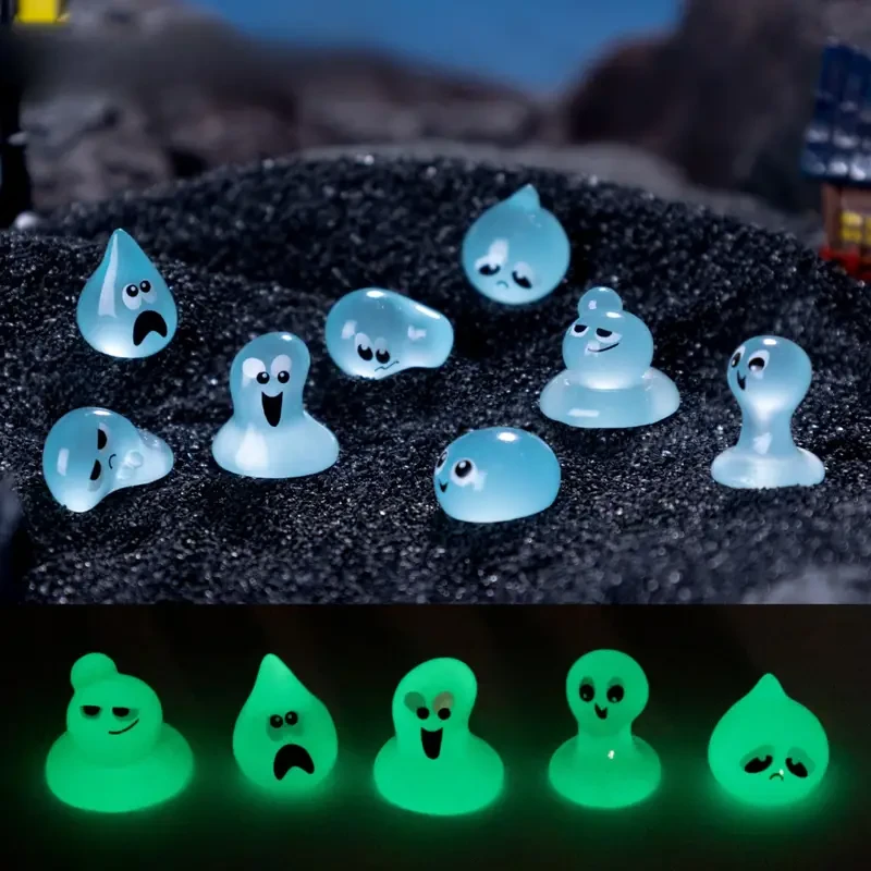 Міні-фігурка качки, яка світиться в темряві,  маленькі привиди, фото 1