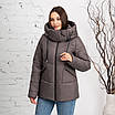 Пуховик жіночий зимовий модний 42-48 чорний, фото 7