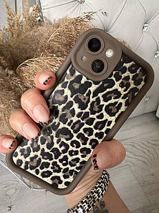 Чохол протиударний леопардовий принт на iPhone 15