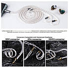 ⇒ NiceHCK IcyMoon (Jeck 3.5 C-pin) – преміальний 16-ти жильний мідний посрібнений кабель для навушників, фото 6