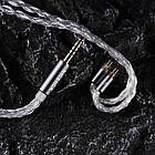 ⇒ NiceHCK IcyMoon (Jeck 3.5 C-pin) – преміальний 16-ти жильний мідний посрібнений кабель для навушників, фото 10