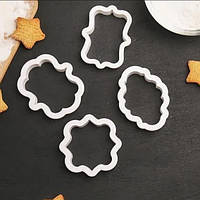 Набір вирубок для пряників Рамки, 4 шт