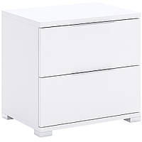 Тумба приліжкова 2 ящики Barton/ Бартон супермат білий ТМ Міро Марк