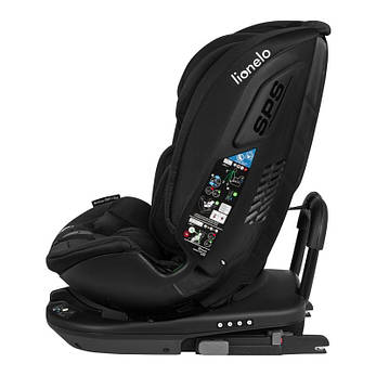 Дитяче автокрісло Lionelo BASTIAAN RWF i-Size BLACK CARBON, фото 3