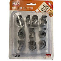 Набір вирубок для печива Цифри 0-9 2,5 см