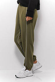 Жіночі спортивні штани джогери з окантовкою