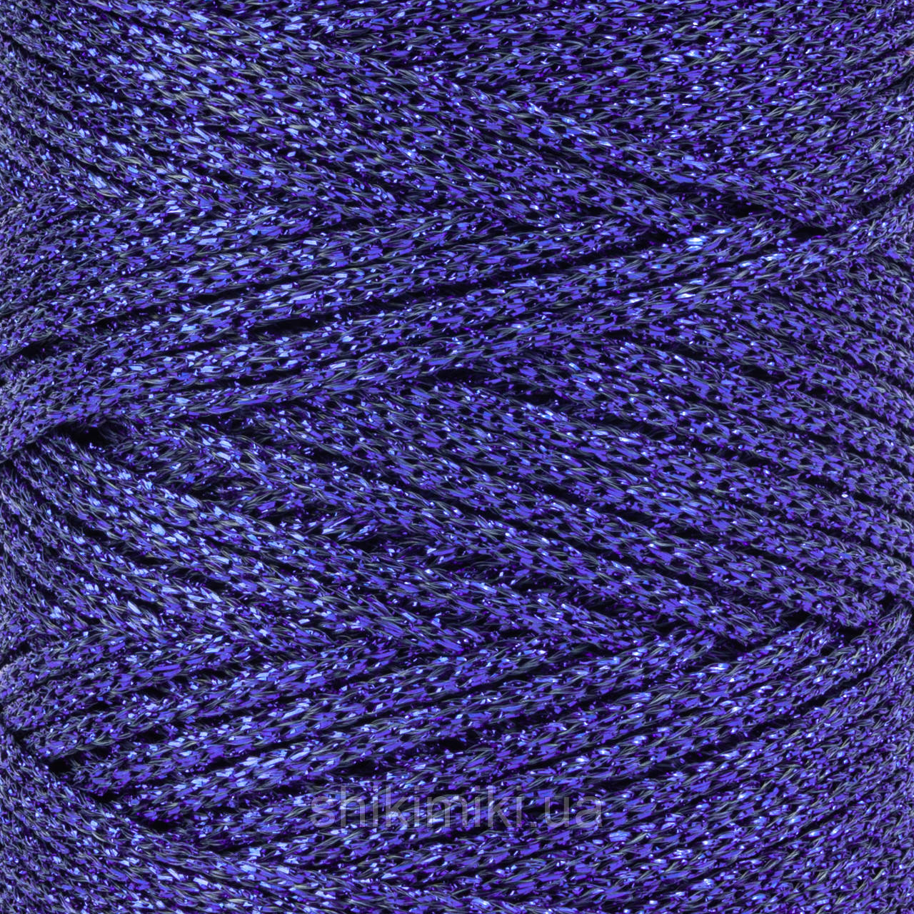 Трикотажний шнур з люрексом Knit Shine Stelo, колір Сапфір