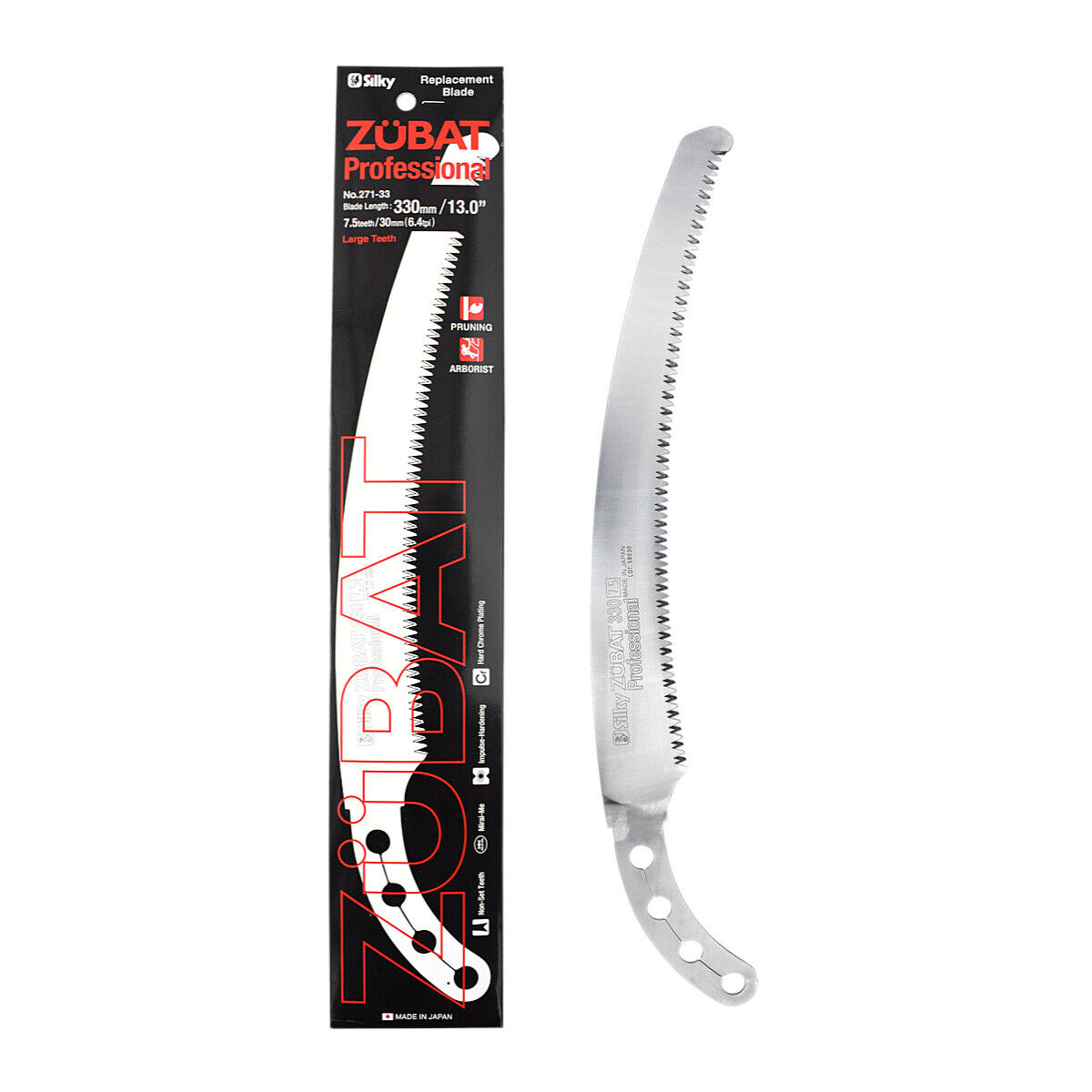Змінне полотно для пилки Silky / Сілки Zubat 330-7.5, 271-33 (Японія)