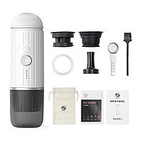 Еспресо кавоварка iCafilas Portable Espresso Maker 19 Bar портативна Біла