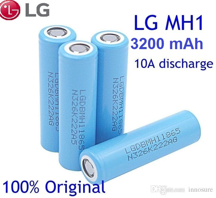 Акумулятори LG Li-Ion 18650 LGDBMH1 3200 mAh / 10 А