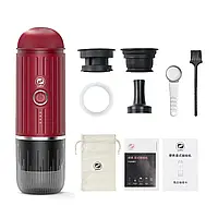 Еспресо кавоварка iCafilas Portable Espresso Maker 19 Bar портативна Червона