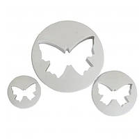 Набір вирубок для печива та пряників Метелики, 3 шт