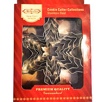 Набір вирубок для пряників Сніжинки №2, 5 шт