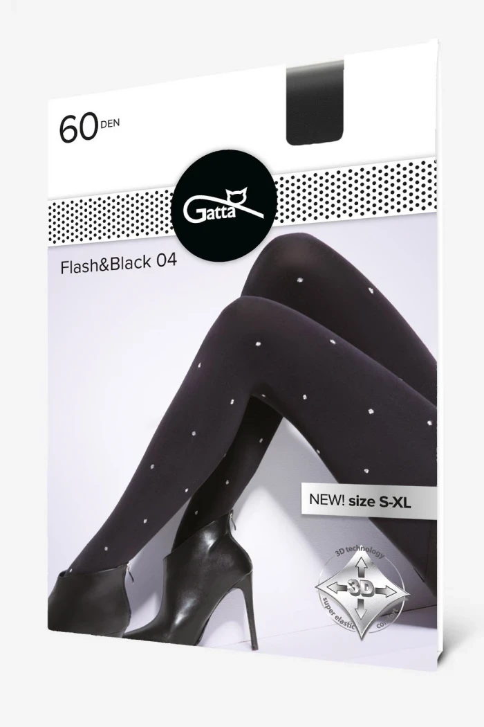 Жіночі колготки gatta flash black 04 3