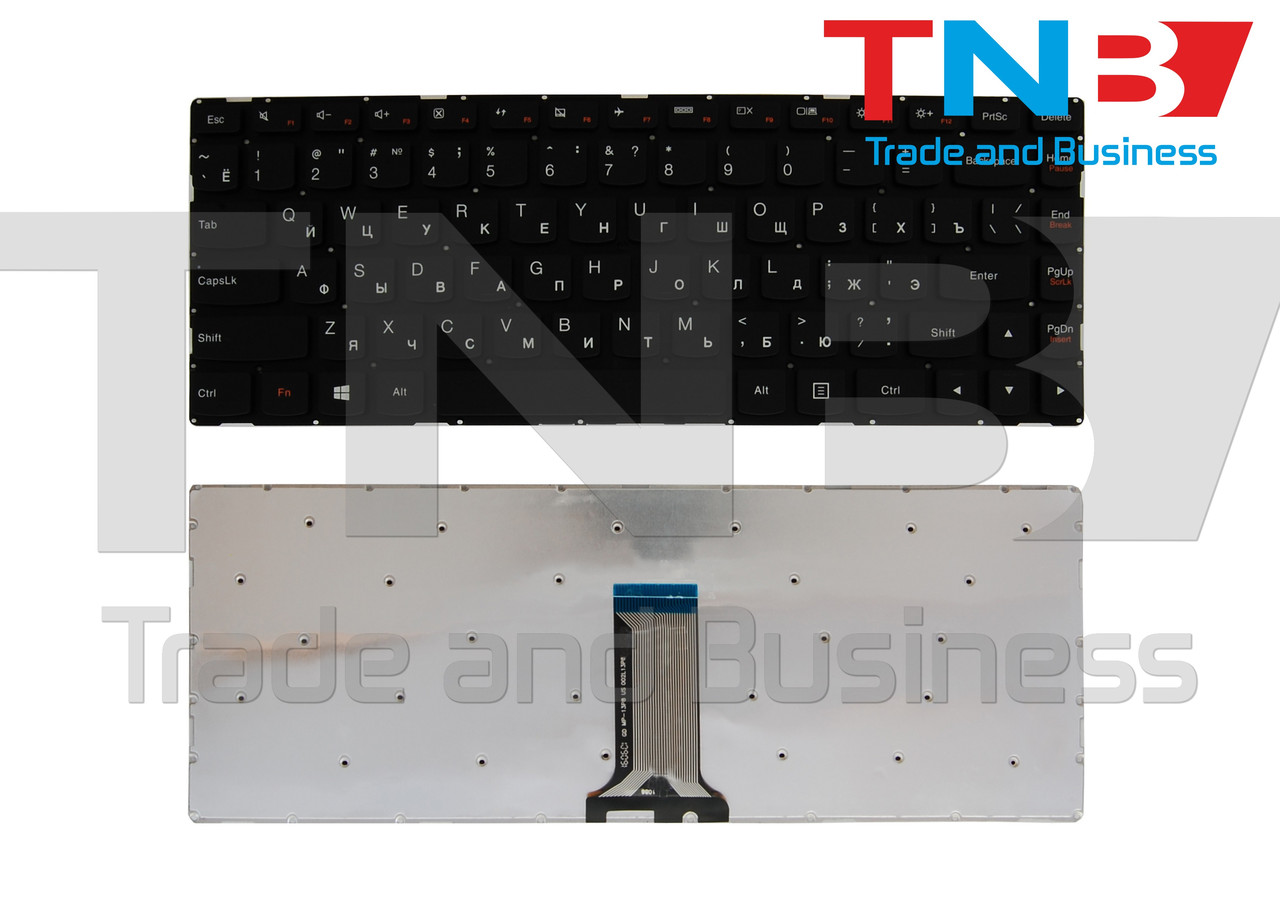 Клавіатура LENOVO 300S-14ISK 21YD58K09HW чорна без рамки