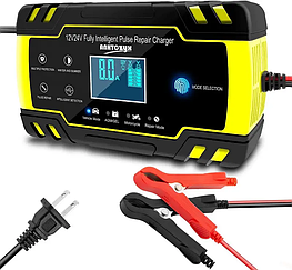 Зарядний пристрій для акумуляторів Autozyk ZYX-J30 12V-24V, з ф-єю відновлення АКБ, жовте 8080 - оригінал