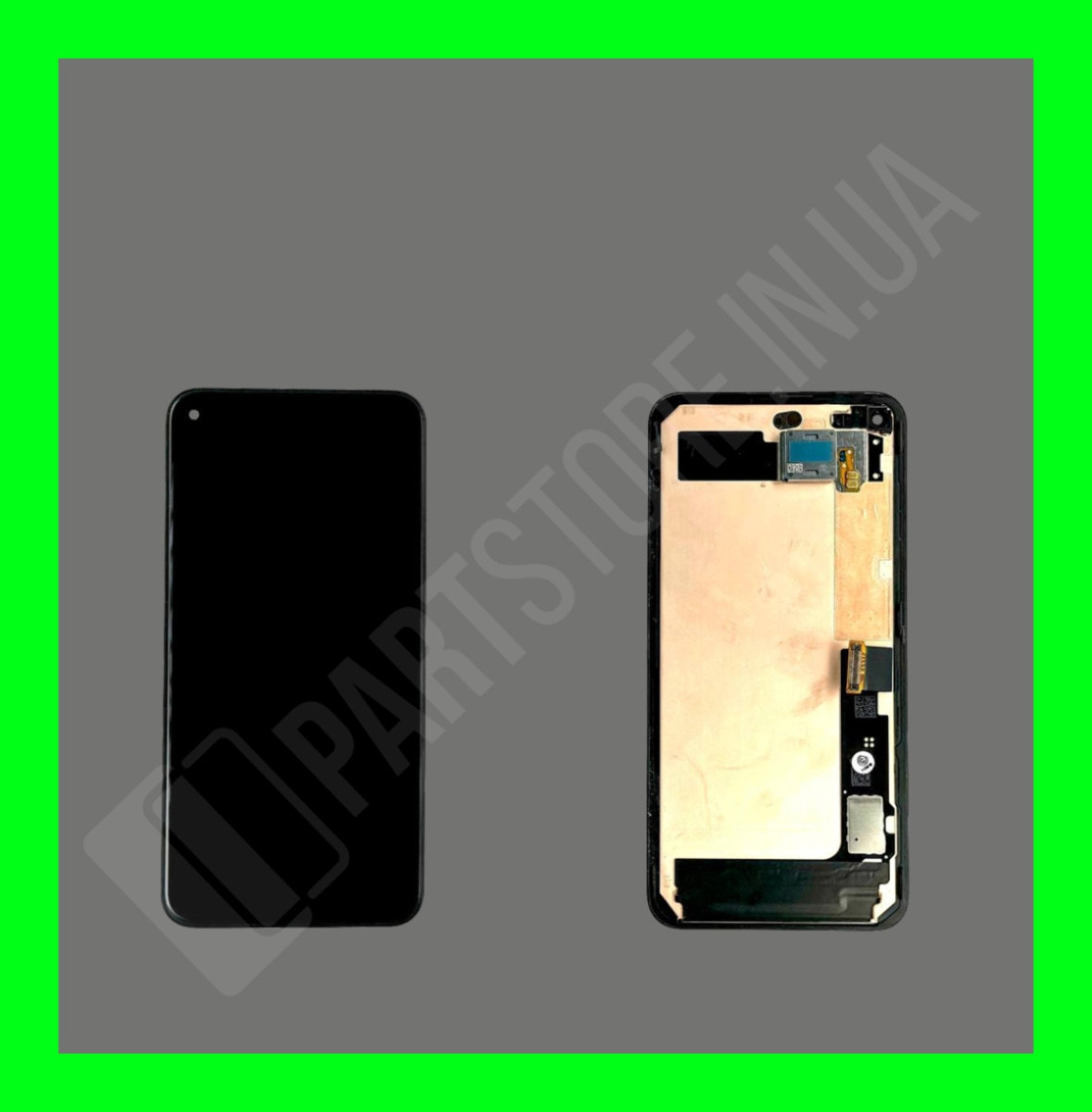 Дисплей Google Pixel 5 із сенсором і рамкою, чорний (переклеєне скло)