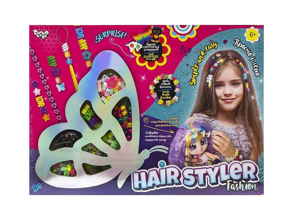 Креативна творчість Hair Styler Fashion метелик арт. HS-01-03