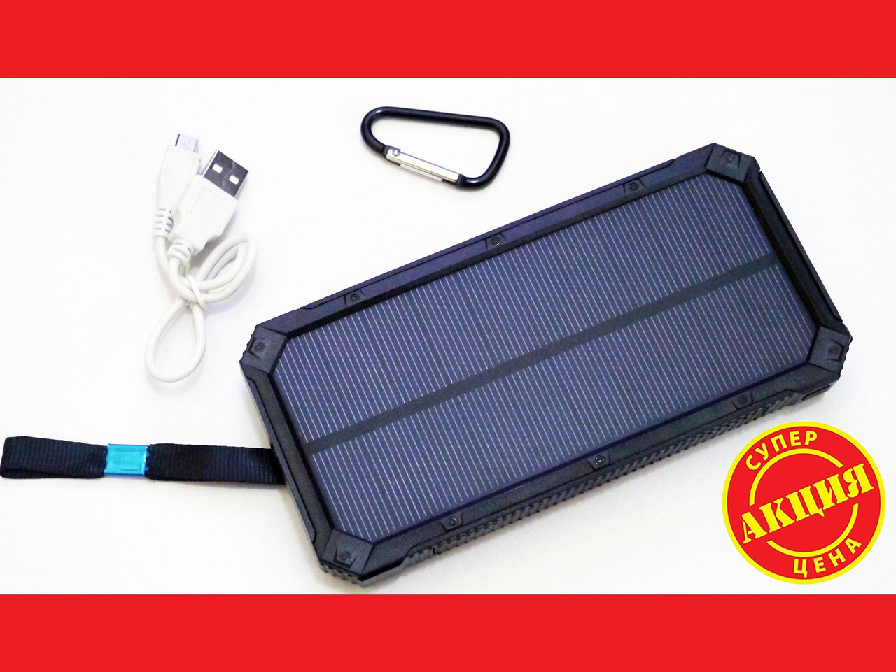 UKC 32800 mAh Солнечное зарядное устройство Power Bank Solar Charger - фото 3 - id-p443942626