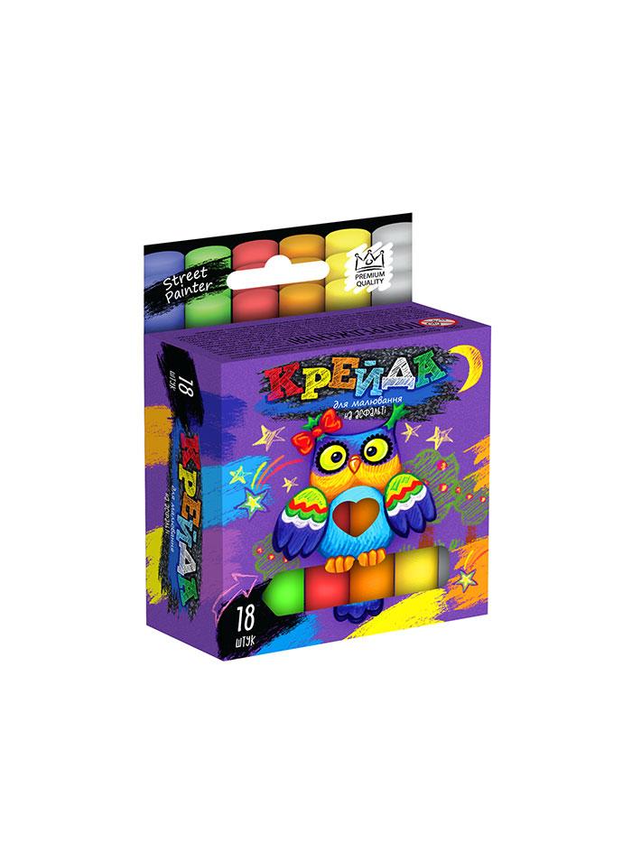 Крейда для малювання на асфальті, тонкі арт. ДТ-МЛ-15-20, фото 1