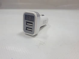 Вольтметр у прикурювач +амперметр+2 USB+термометр 12V - оригінал