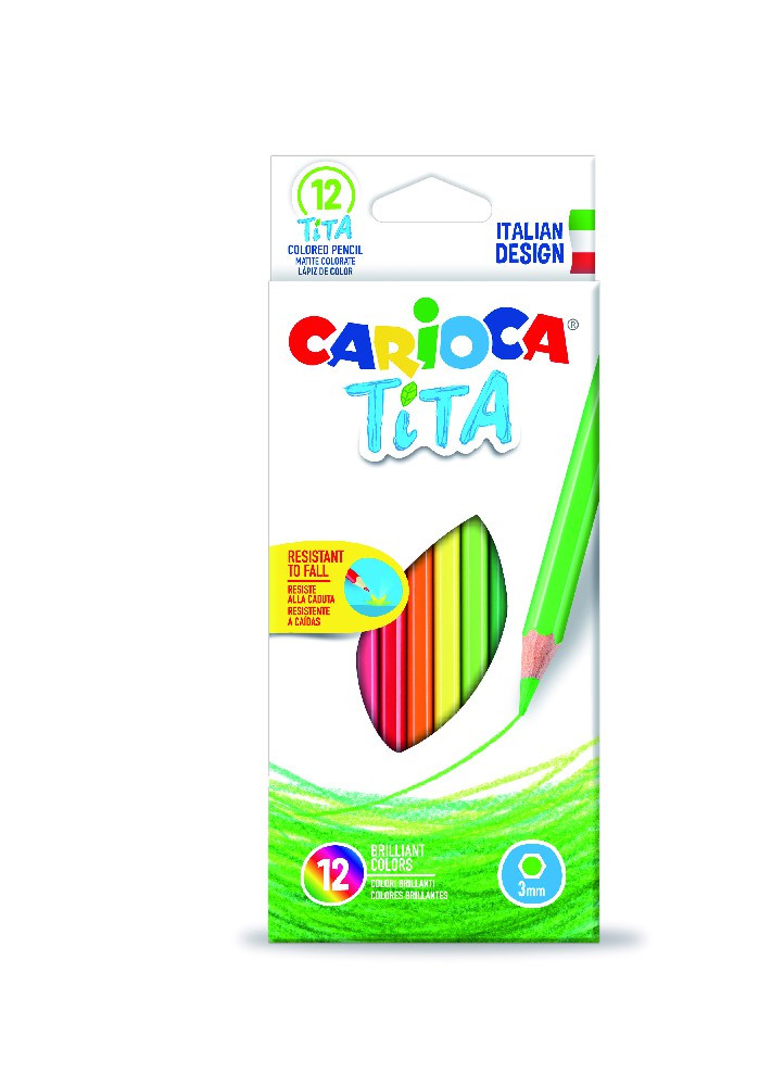 Олівці кольорові Carioca TITA 12 шт 42793