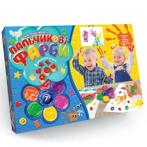 Пальчикові фарби Danko Toys Моя перша творчість укр арт. РК-01-02, фото 1