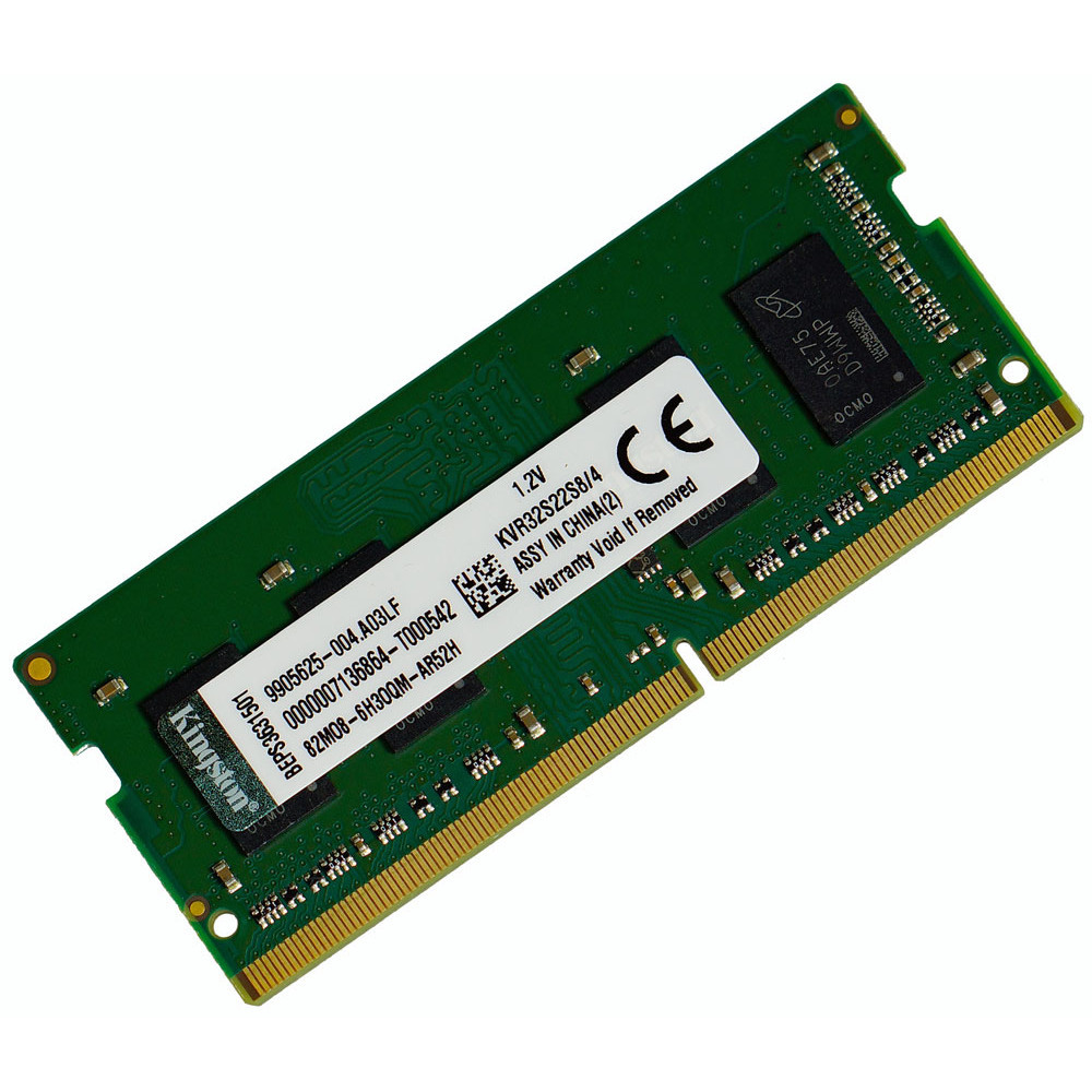 Оперативна пам'ять для ноутбука DDR4-3200 4Gb SODIMM PC4-25600 KVR32S22S8/4 4096MB (7706896)