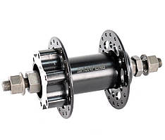 Втулка передня на промпідшипниках SF-HB25FB 3/8х14Gx36H ST Disc-brake Чорна ORG