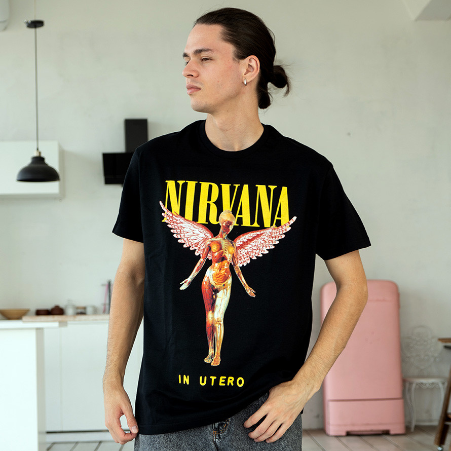 Футболка унісекс Nirvana (In Utero) S чорний, фото 1