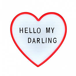 Нічник світильник Серце Light up message board з посланням - оригінал