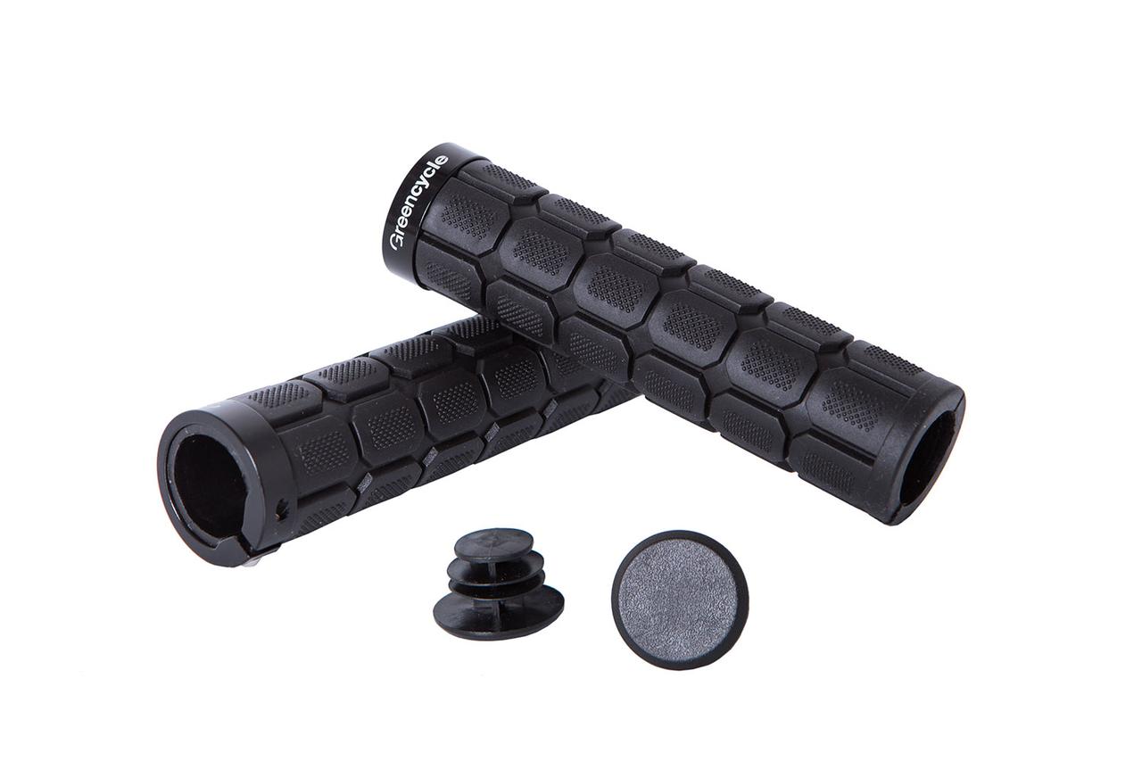 Грипси Green Cycle GGR-419 130mm з одним замком, чорні