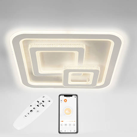 Стельова LED люстра, світлодіодний світильник Sunlight 6200/500, фото 1