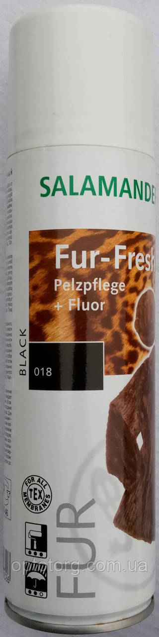 Аерозольна фарба чорна для хутра "Fur Fresh" Salamander