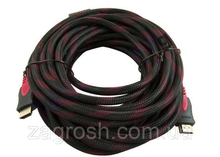 Promo Ціна! Кабель Hdmi to Hdmi 30м 1080p посилений в обмотці - тільки на ZaGrosh.com.ua